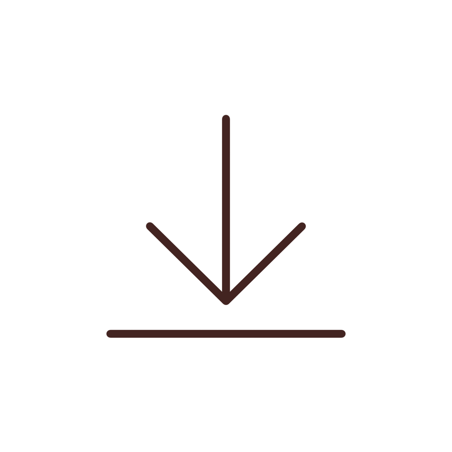 Black icon with a downward pointing arrow, a horizontal line at the bottom, and the word 'DOWNLOAD' written underneath.