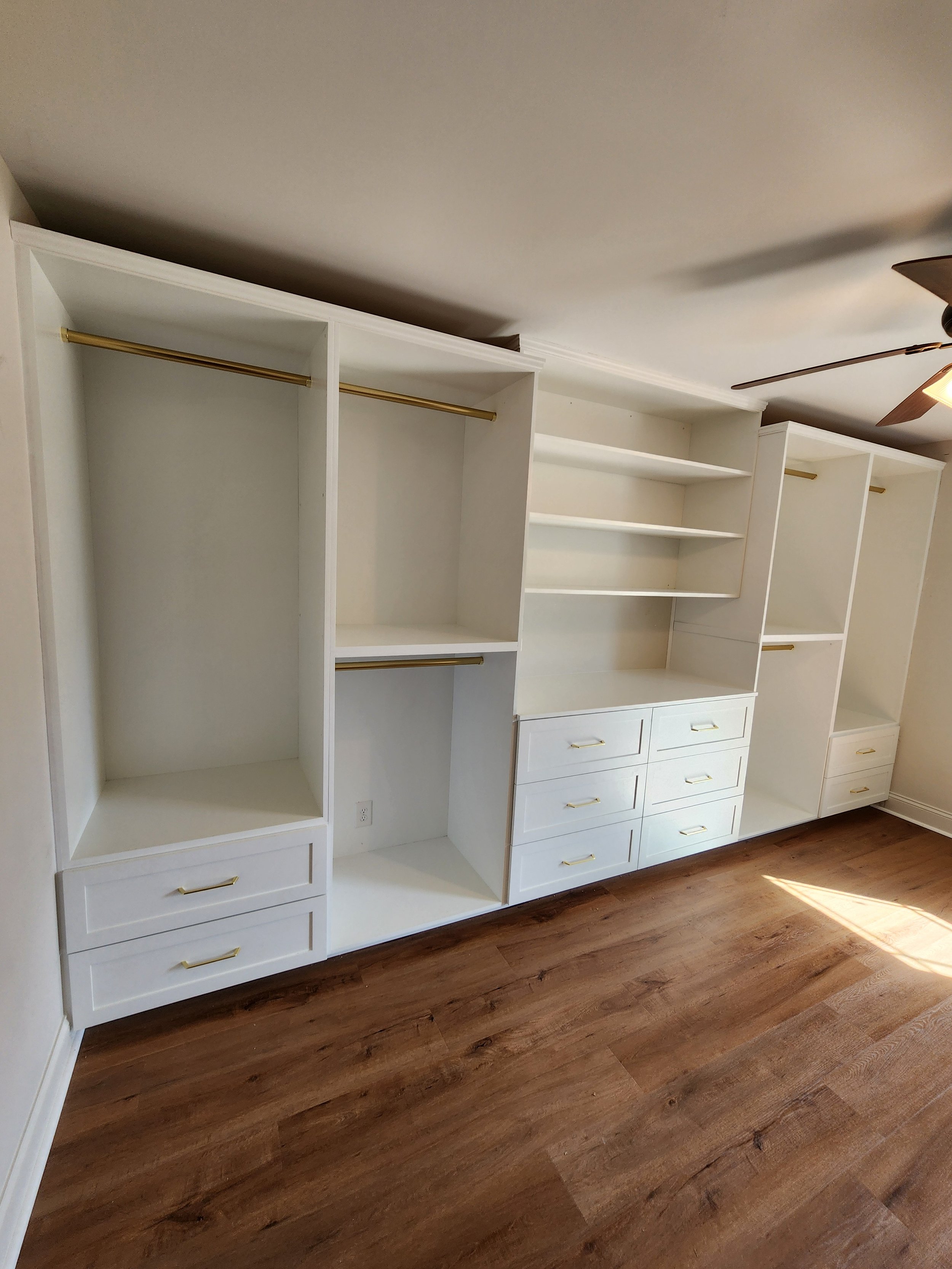 modular built-in closet