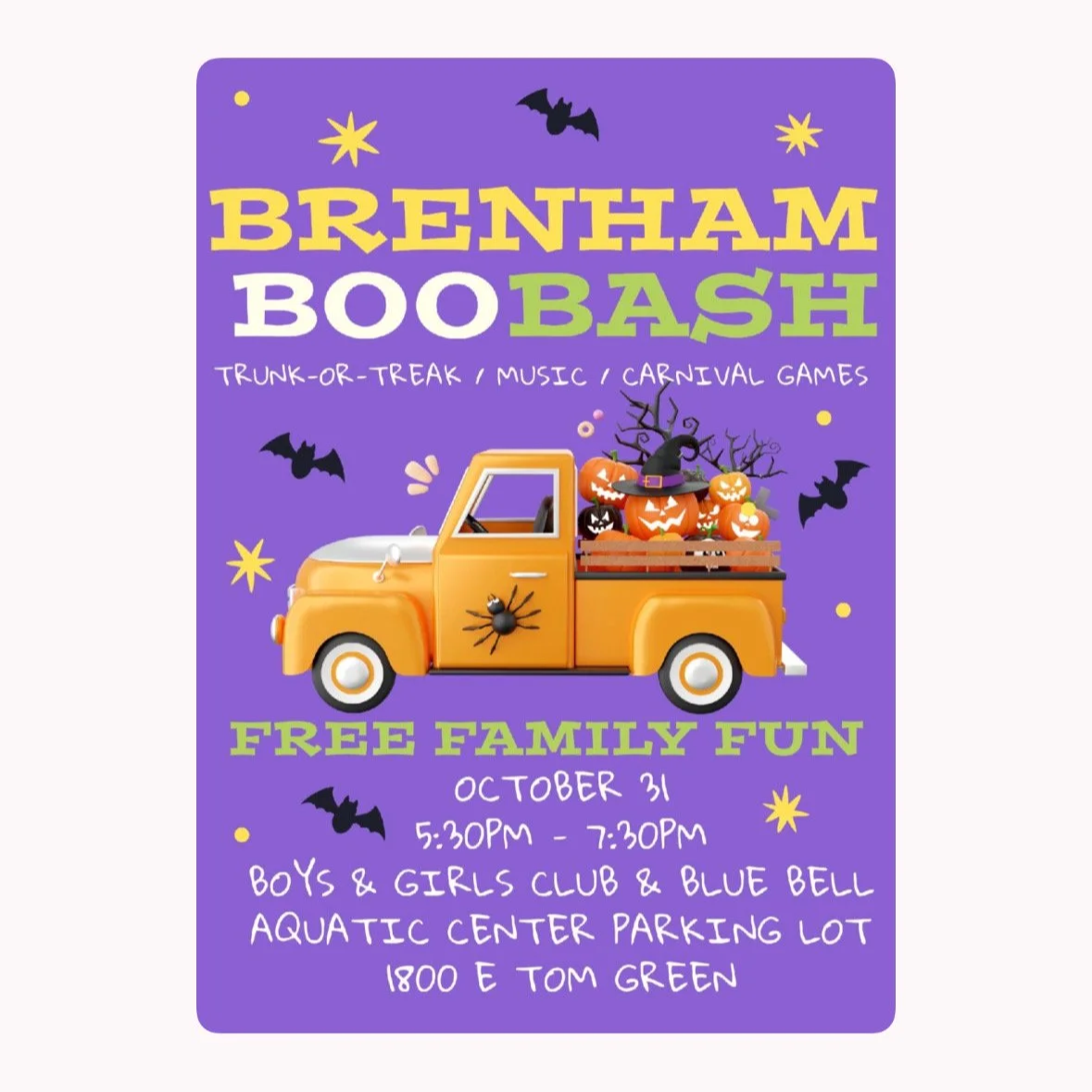 Brenham Boo Bash