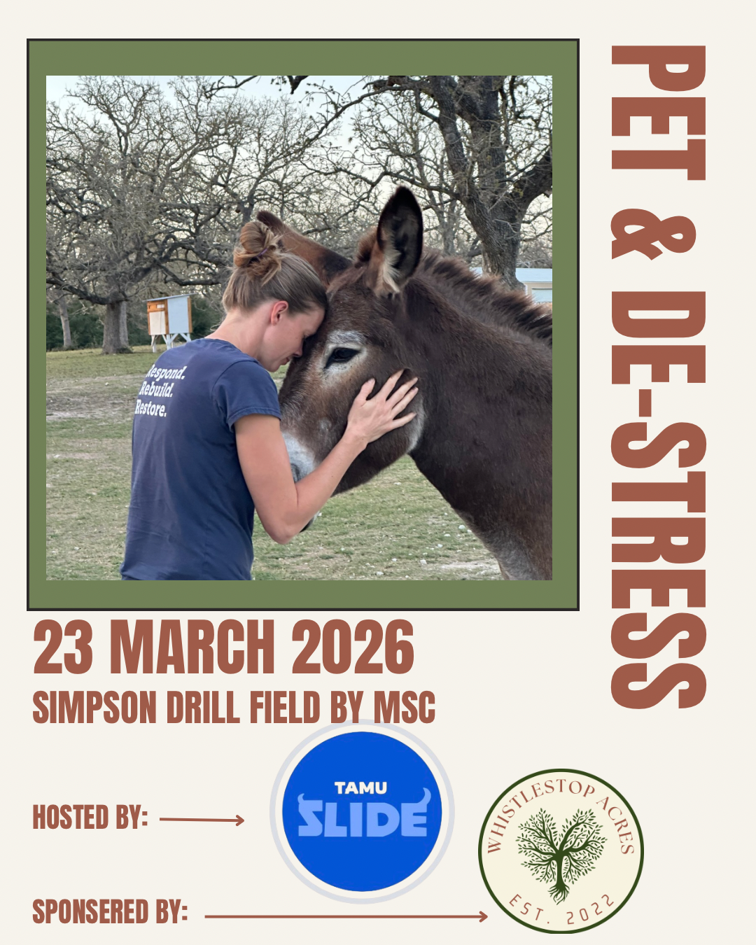 Pet and De-Stress Event