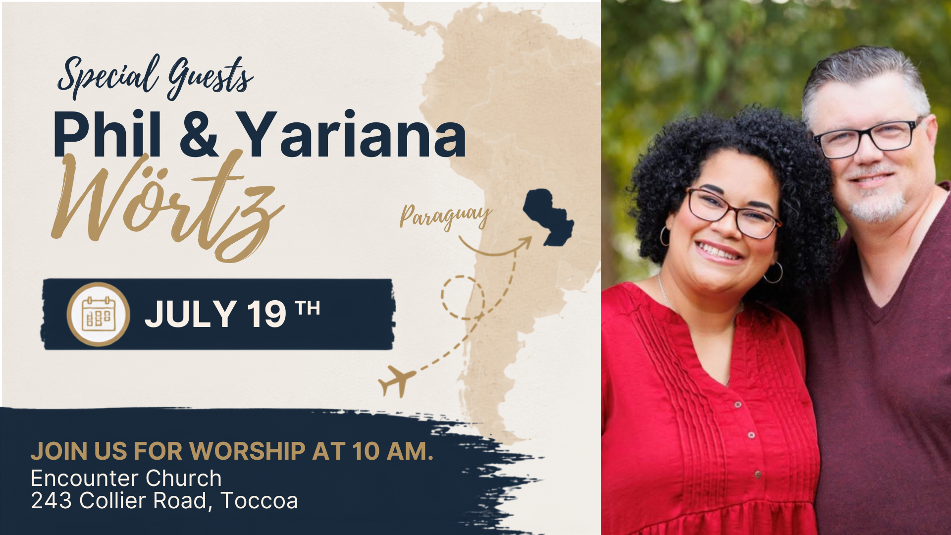 Kingdom Builders Event: Meeting Phil &amp; Yariana Wortz