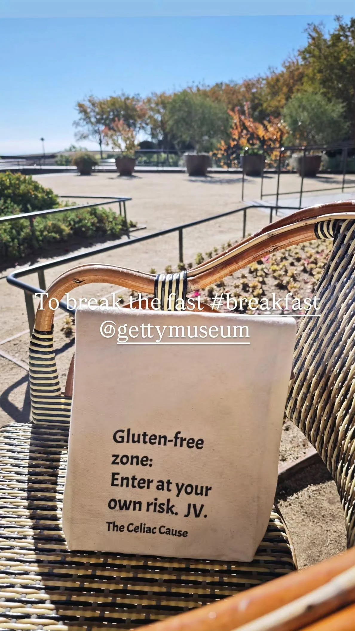 GF zone: enter at your own risk lunchbag from The Celiac Cause
