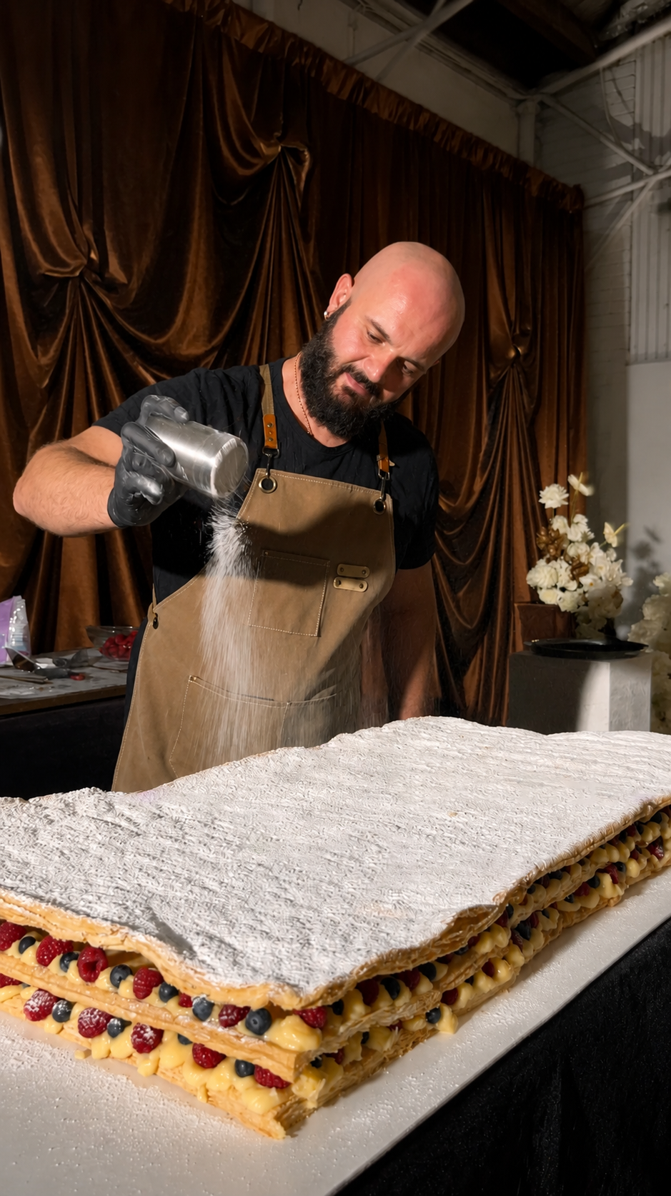 live millefoglie dessert experience catering perth