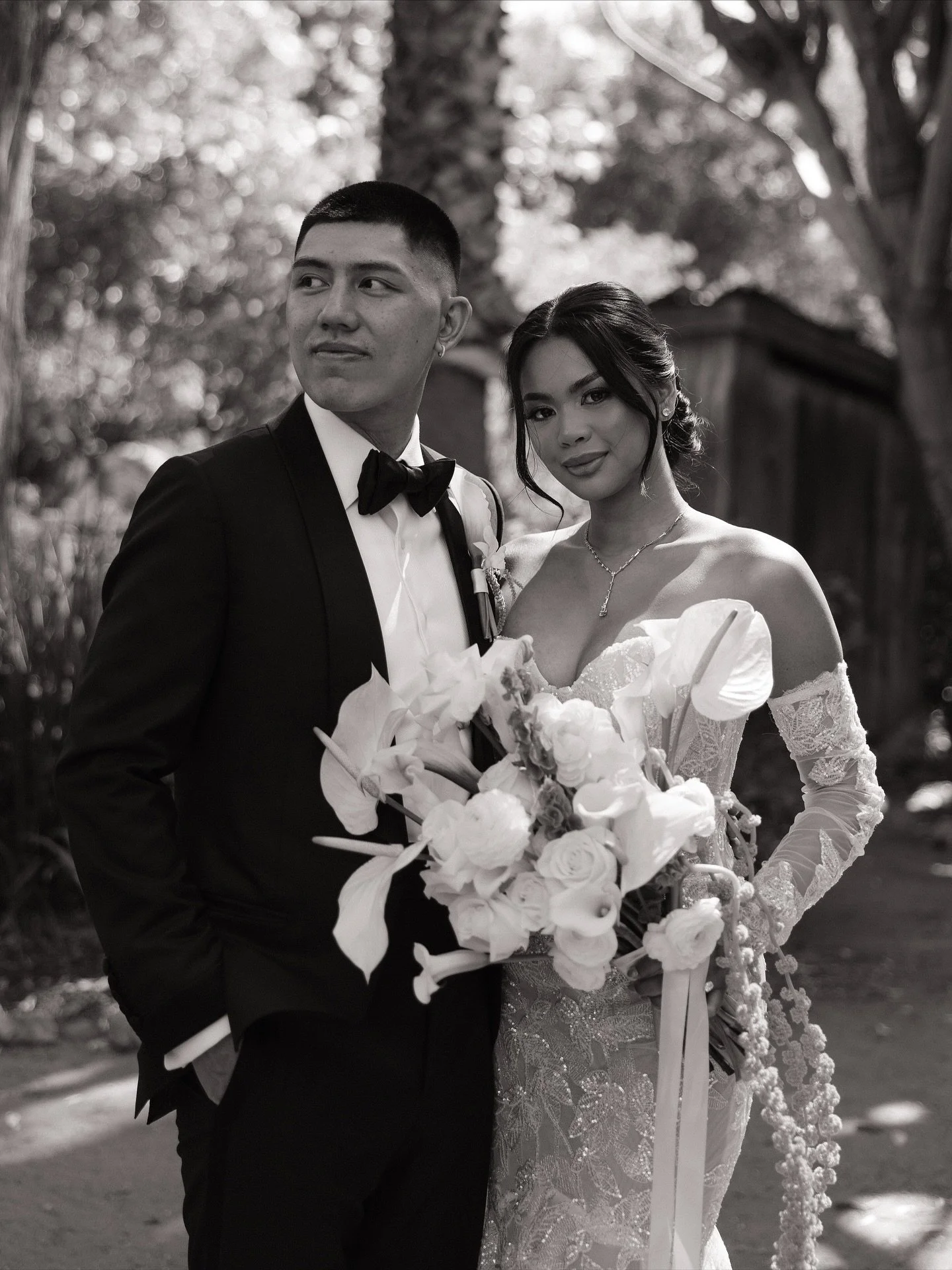 Mr. &amp; Mrs. Tran!

 So happy we got to be apart of your day 🤍 

Venue - @franciscangardens 
Planner - @ilanarubinevents 
Flowers - @freshflowersociety 
Dj - @mabalentertainment 
Makeup - @quendiejoy