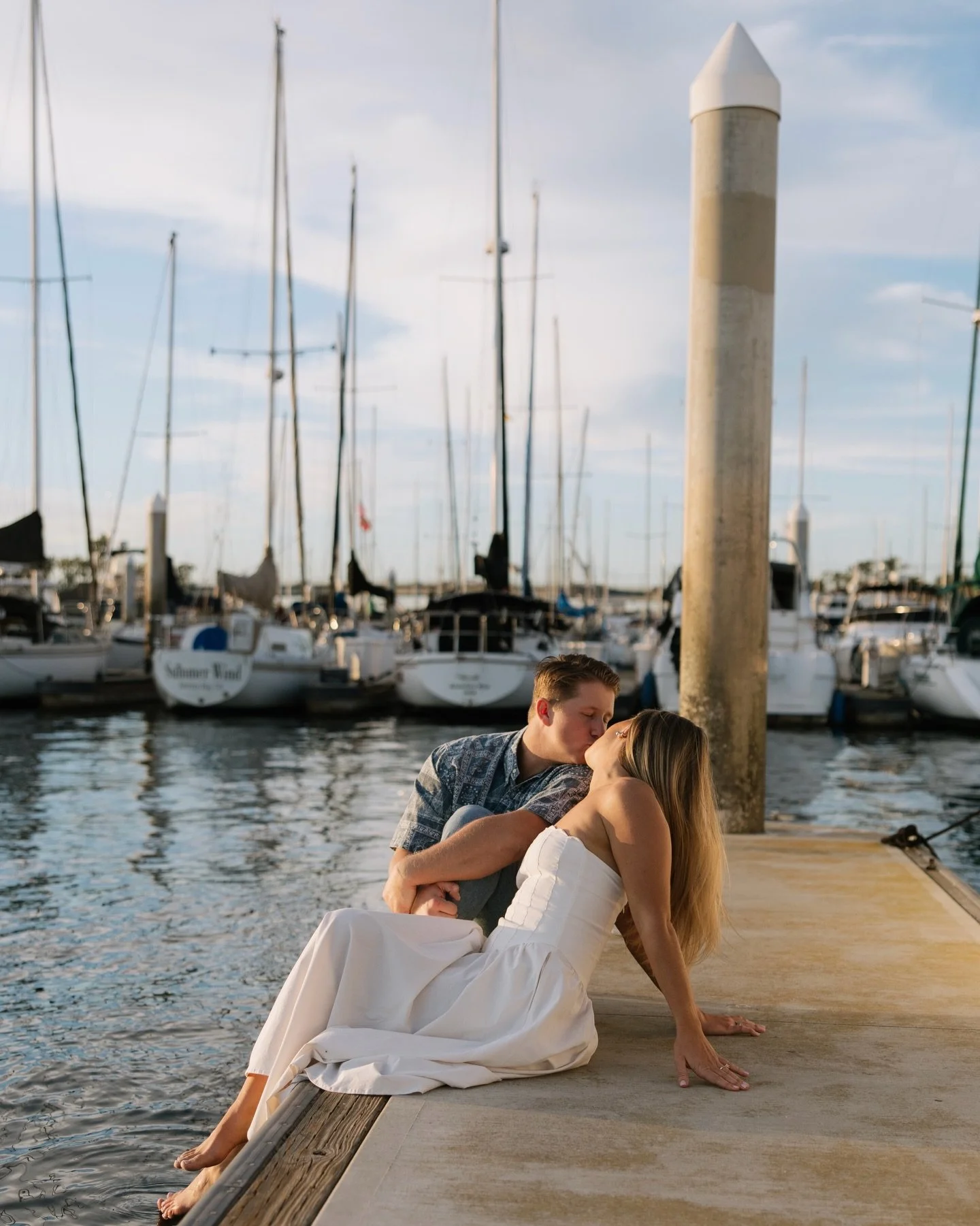 oooo to hop in the bay with your soon to be spouse swimming in front of your venue at the end of your engagament shoot ~ 

CUTEST EVER