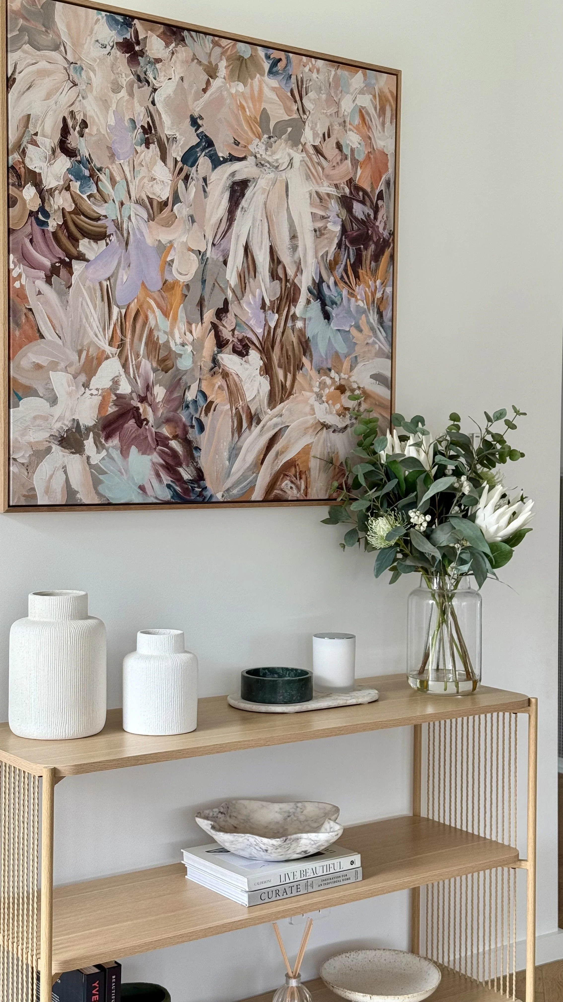Art print styling in a styled interior space — Life and Style with Sasha