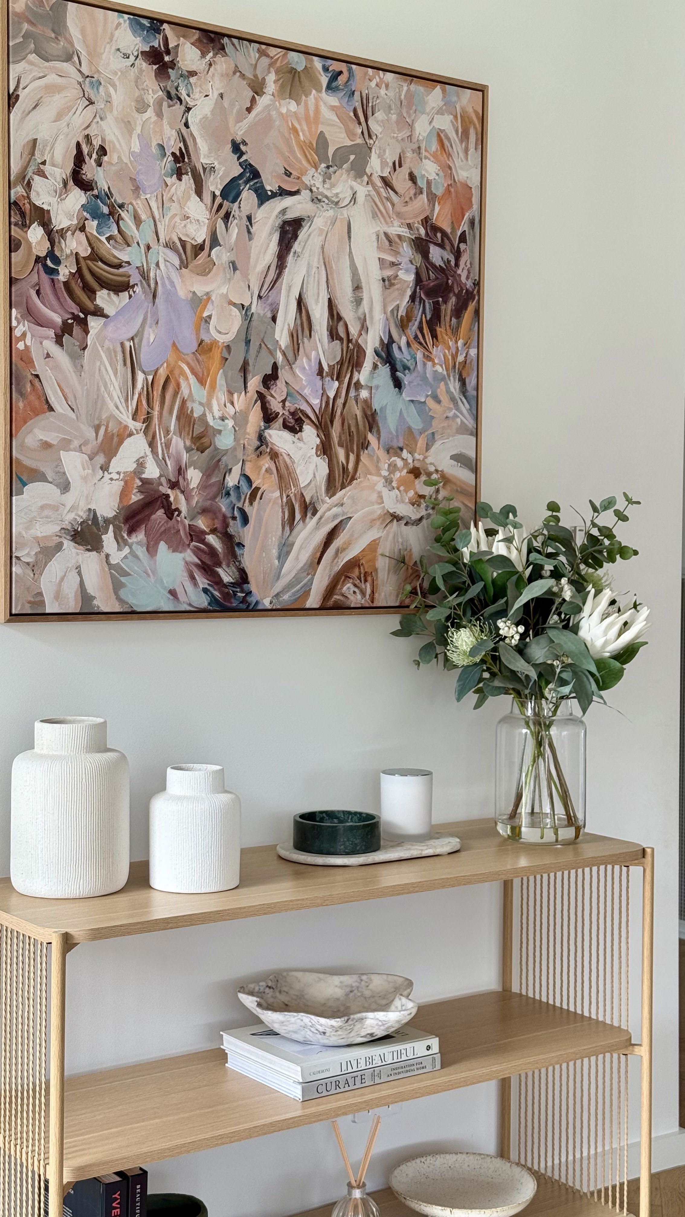 Art print styling in a styled interior space — Life and Style with Sasha