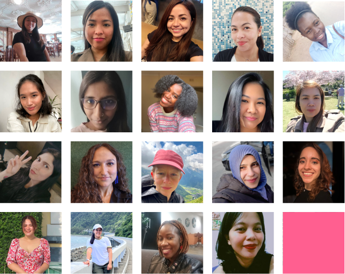 A collage of the Code Blossom Community