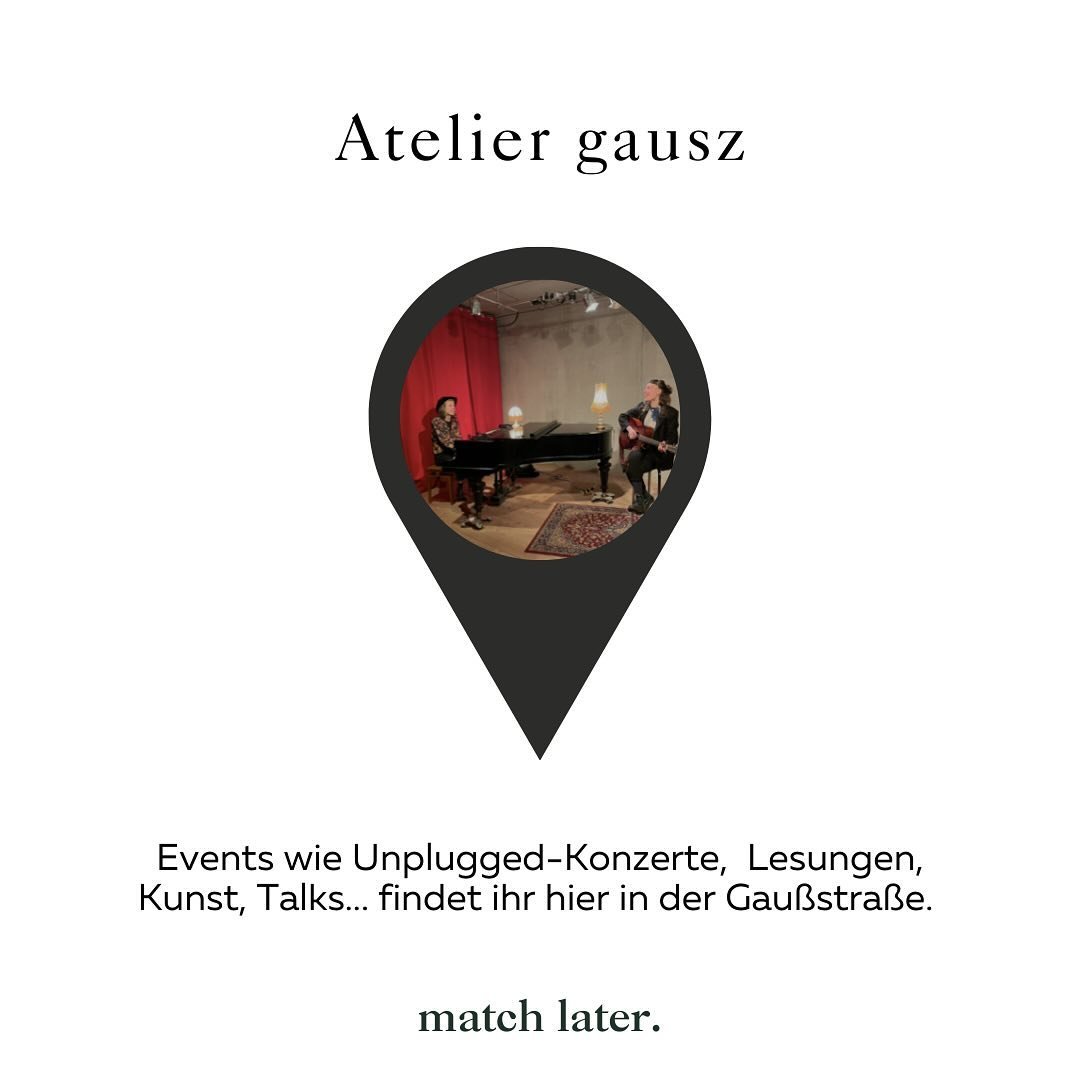 Recht frisch dabei ist das @atelier_gausz in Hamburg Ottensen auf unserer Location Map. 📍

Wir freuen uns auf Unplugged-Konzerte, Klassische Kammermusik, a-capella-Auftritte, Jazz, Liederabende, Latino-Bands, Singer-Songwriter und was die Musik sons