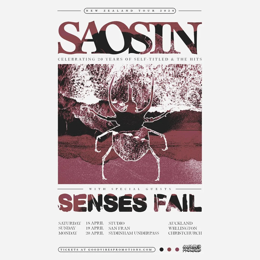 Saosin return to New Zealand to Celebrate 20 years of Self Titled