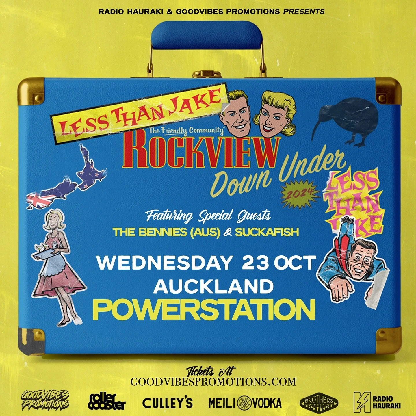 Epic news SUCKAFISH are the support for Less than Jake and The Bennies on Wednesday! Get your tickets now