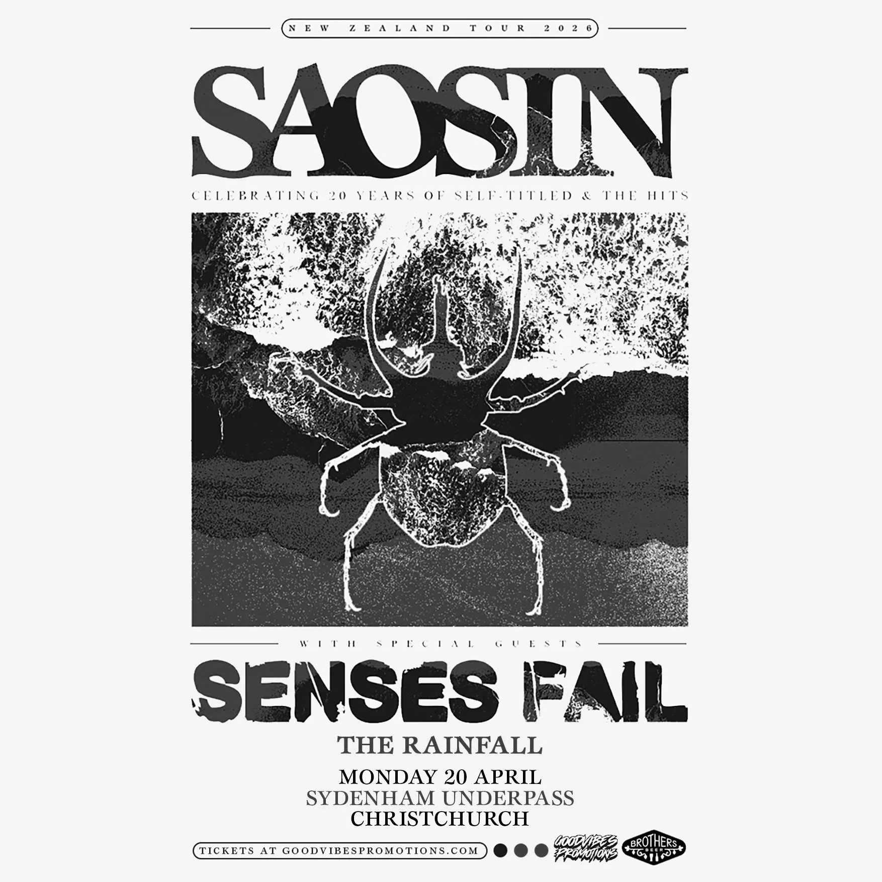 Saosin + Senses Fail | 21 APR 2026 | Sydenham Underpass CHC