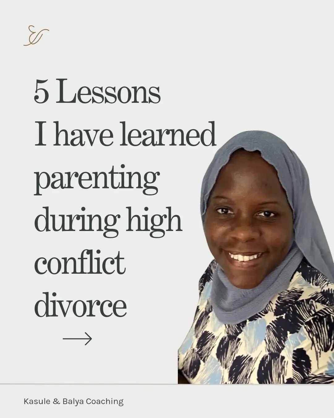 Here are 5 lessons I have learned parenting during hight conflict divorce. What resonates most with you? Share in the comments 👇🏾

#ParentingwithPurpose #ParentingGoals #NurtureConnection #mindfulparent #parentingwithpresence #parenthood #muslimpar