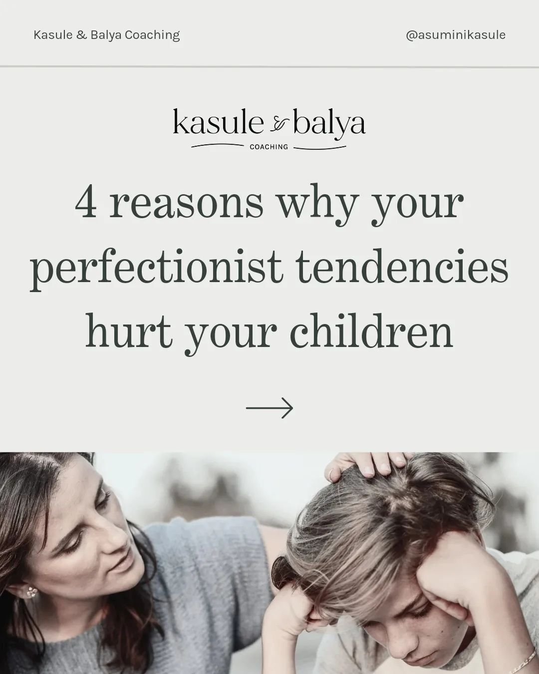 Perfectionism is an illusion.  It is not reality and can create barriers to understanding, compassion, and connection with children, making it important for you to recognize and address perfectionistic tendencies in yourself in order to foster health