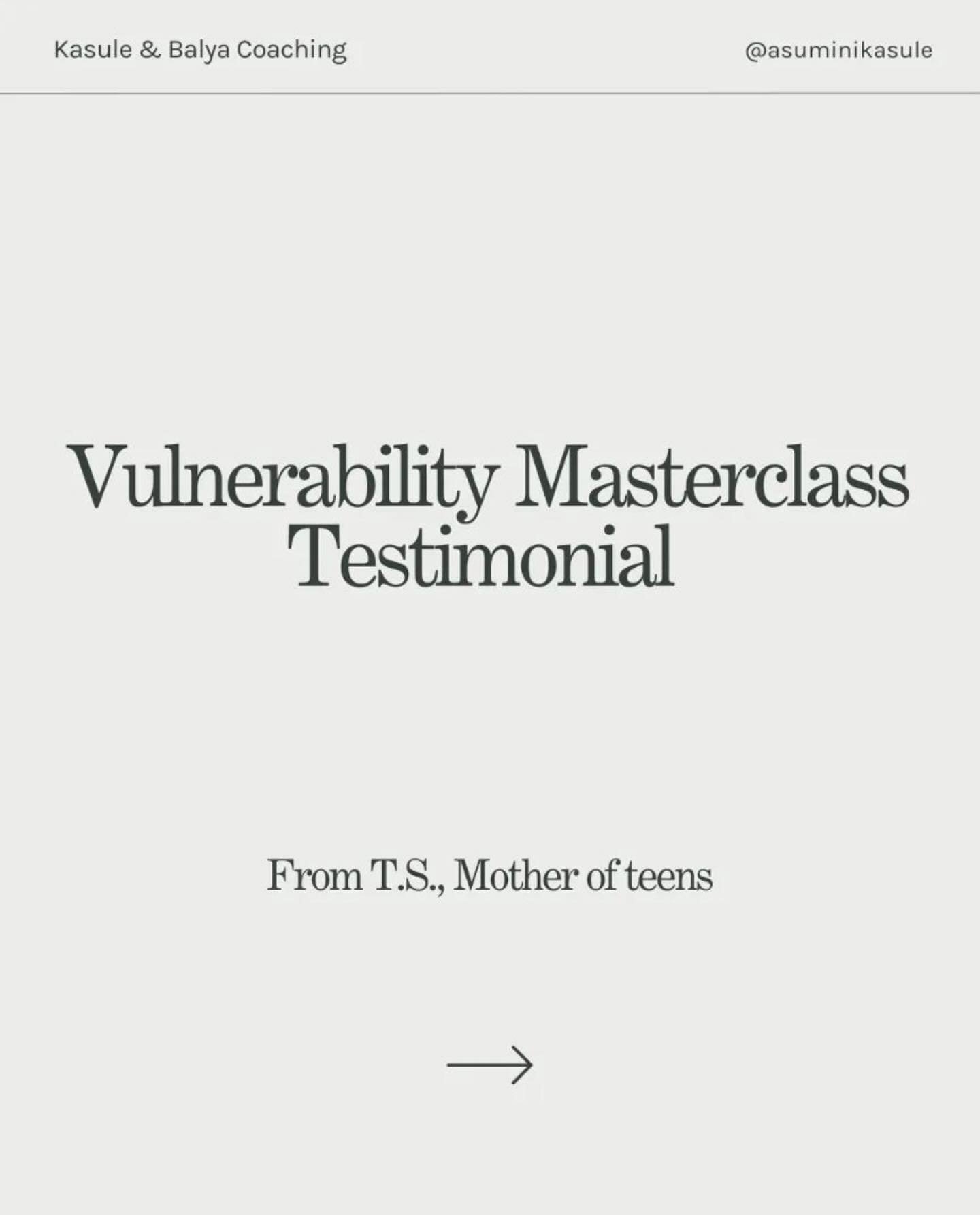 This is what one mother, T.S., experienced while attending my masterclass, How to Overcome the Fear of Being Vulnerable to Deepen Connection with Your Teen: &ldquo;The breakthrough was the ability to say sorry when I wrong my kids. I used to think th
