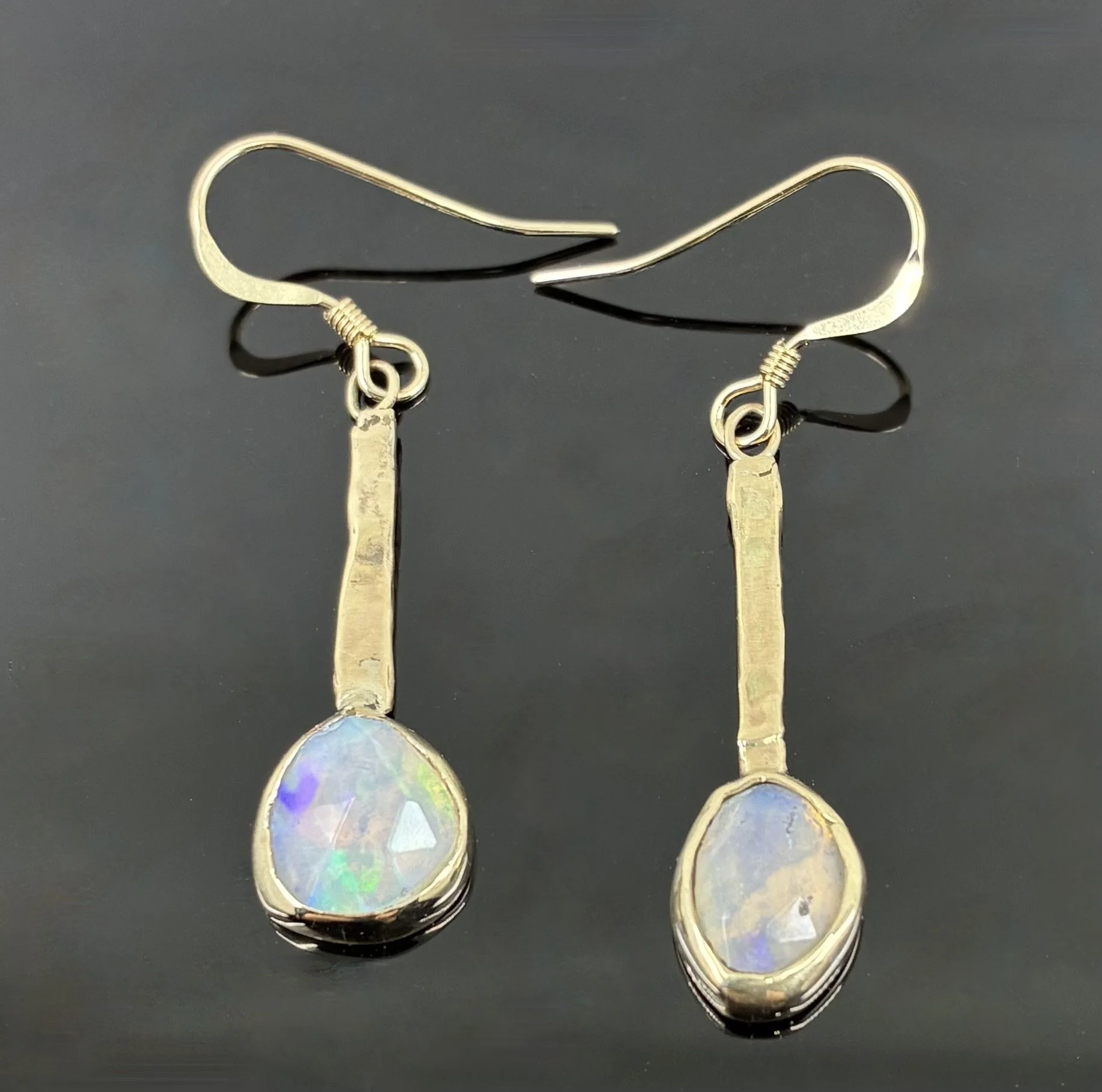 (28) 9ct Gold and Opal Earrings