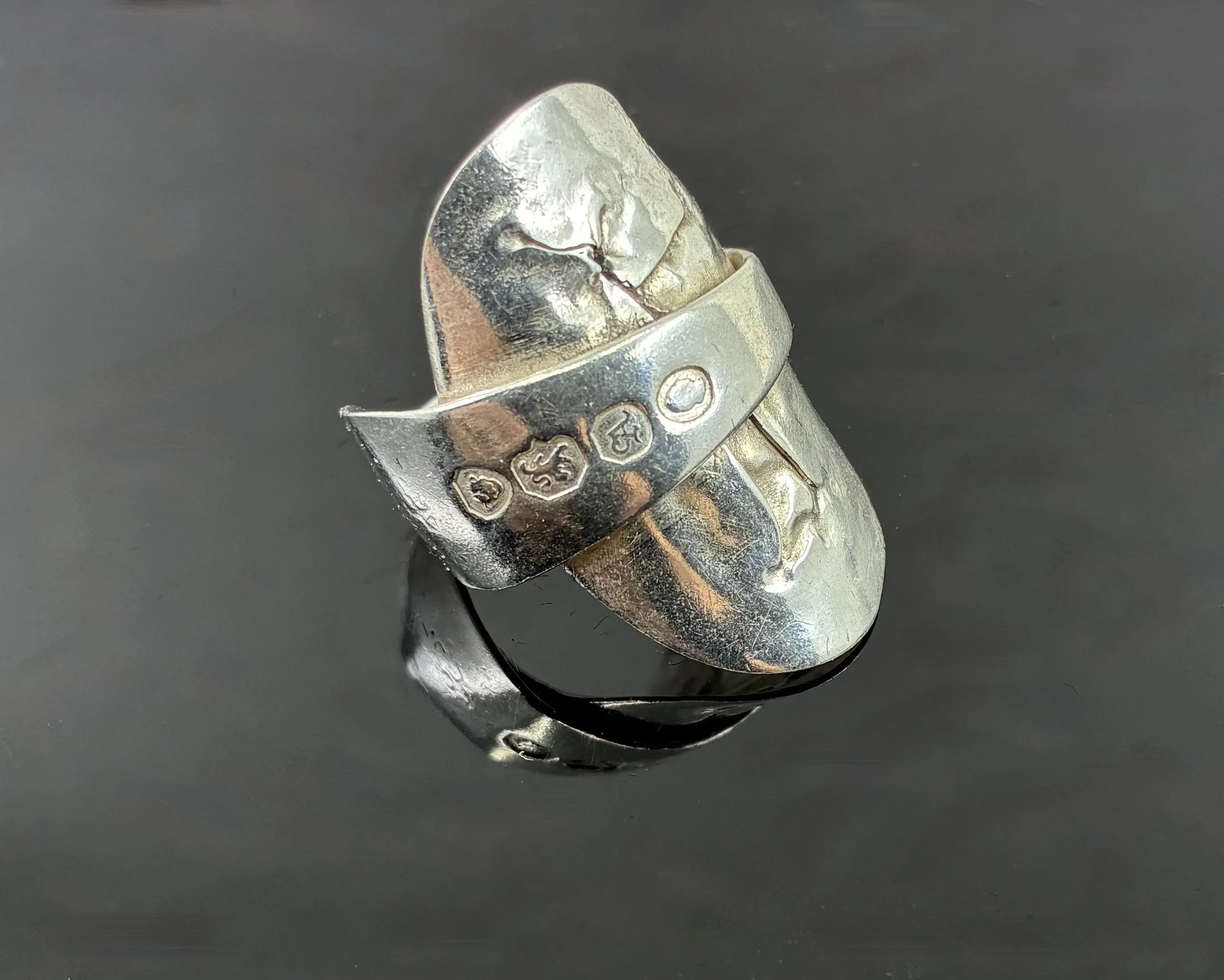 (34) Sterling Siver Spoon Ring