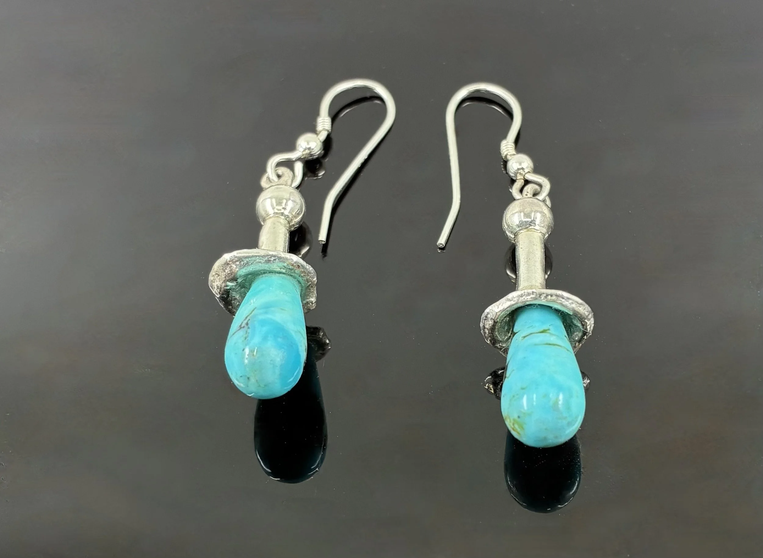 (3) Sterling silver and Turquoise Earrings