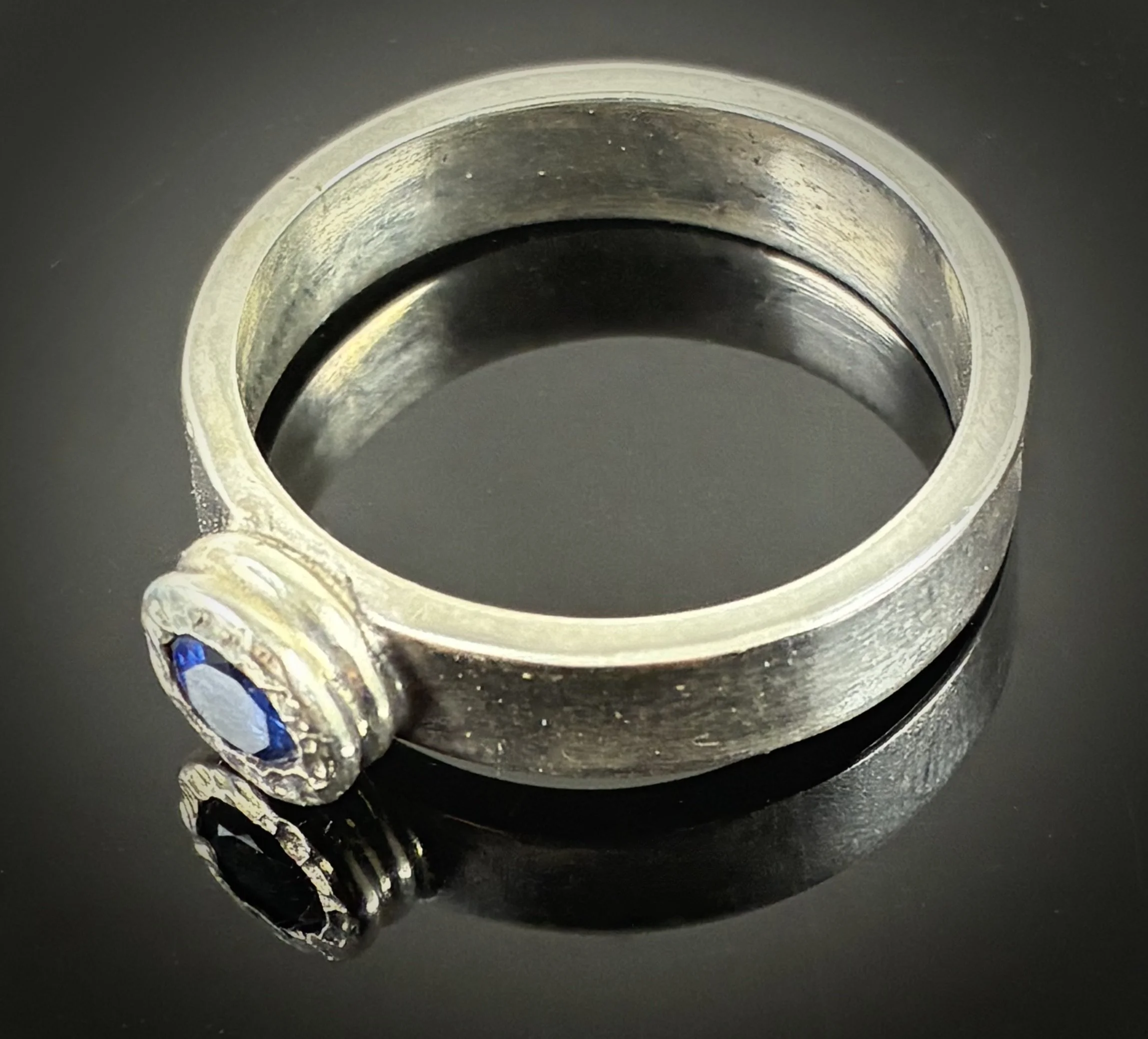 (98) Sterling Silver with Kaynite Ring