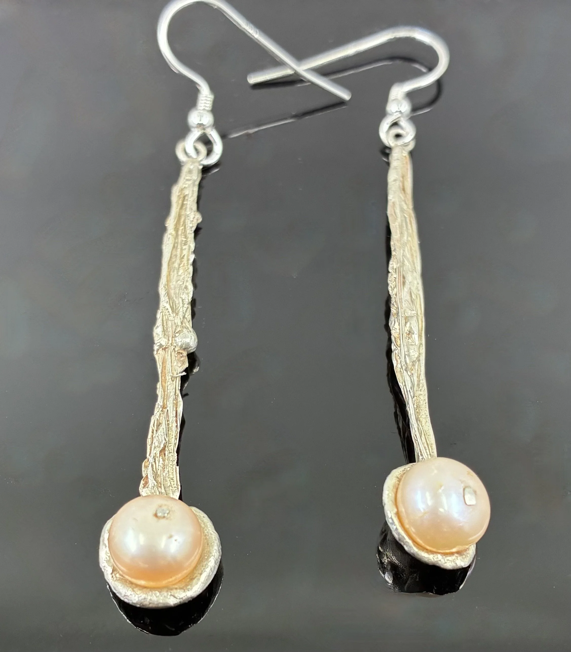(9) Sterling Silver and Pearl Earrings