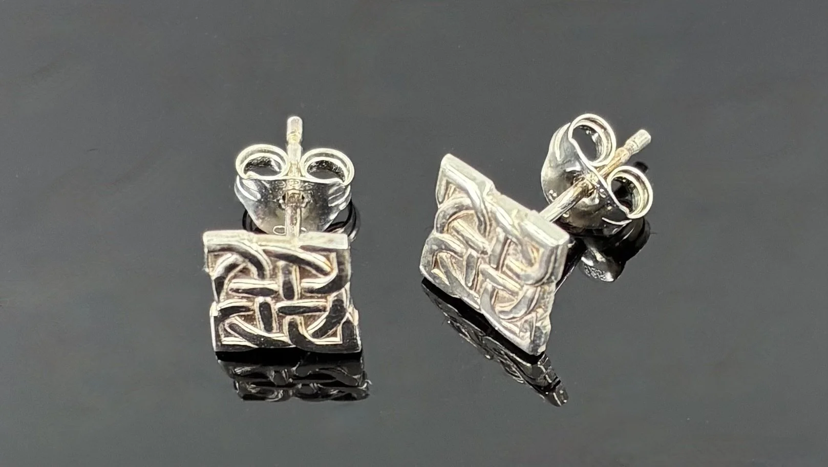 (12) Sterling Silver Ear Studs