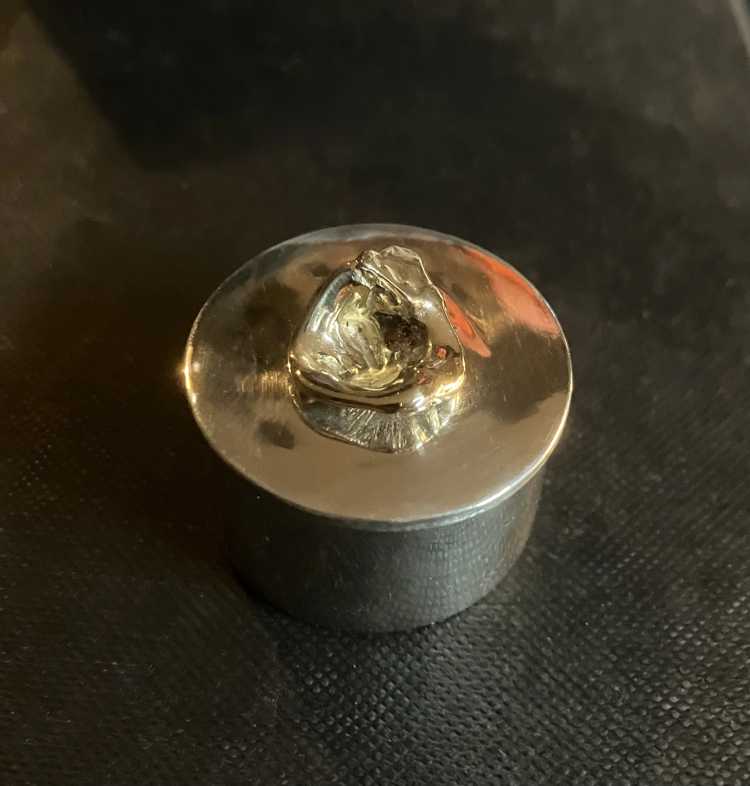 (14) Sterling Silver and 9ct Gold Box