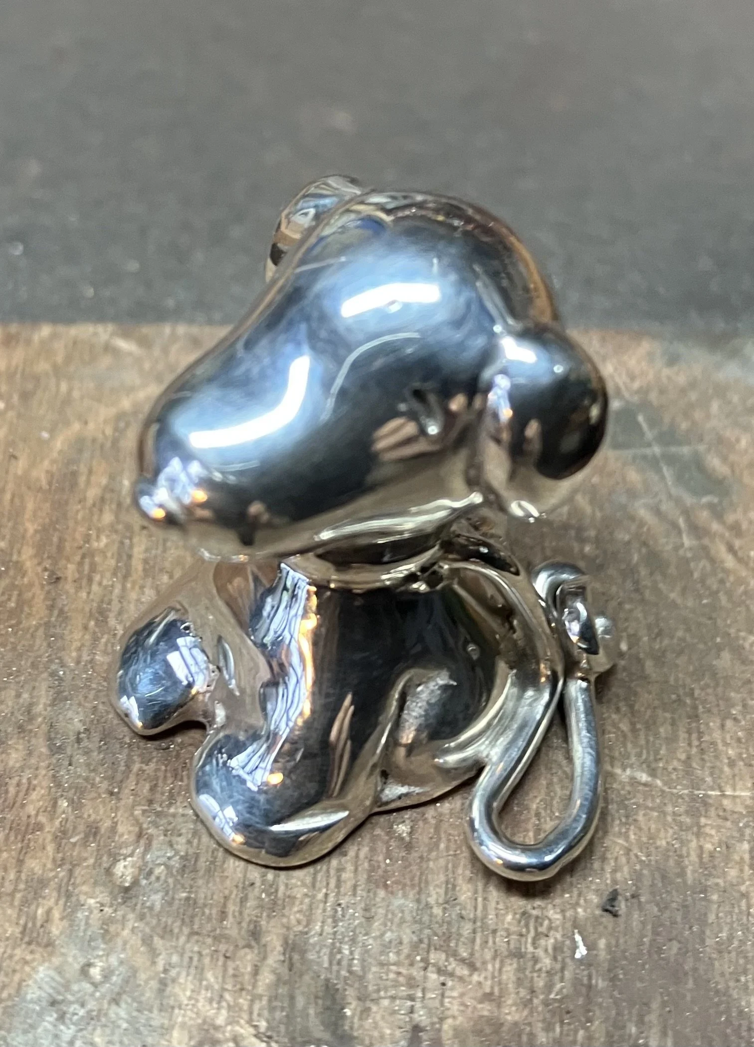 (16) Sterling Silver Cast Dog