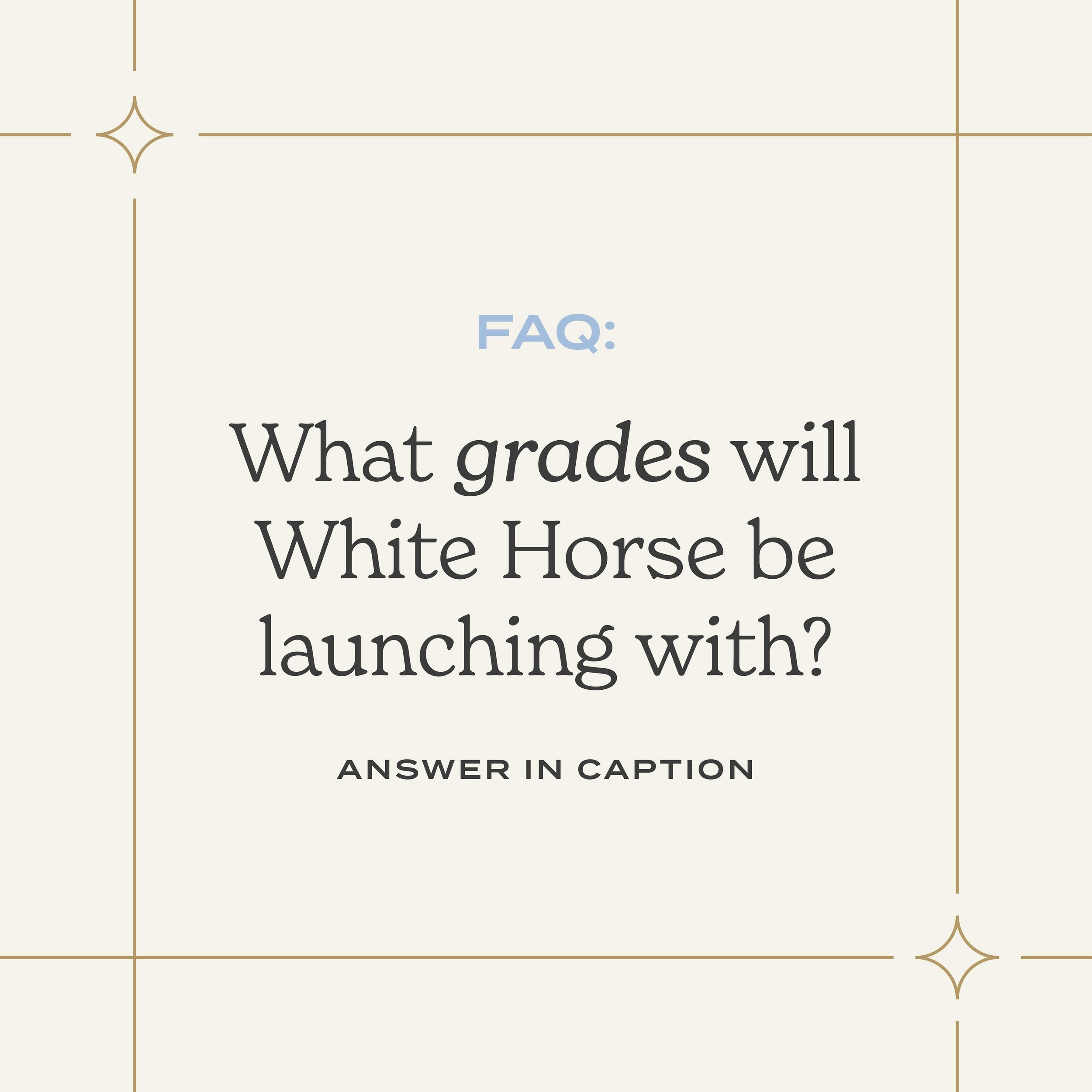 We plan to open the school with grades K-3 in August 2024. Eventually, White Horse Academy will grow into a full K-12 school.