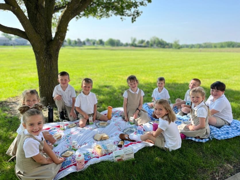 Isn't this glorious spring weather amazing? Our students celebrated their favorite Winnie the Pooh stories by taking class outside, enjoying a picnic, and exploring natural art in God's beautiful creation. But with warm spring days comes a reminder: 