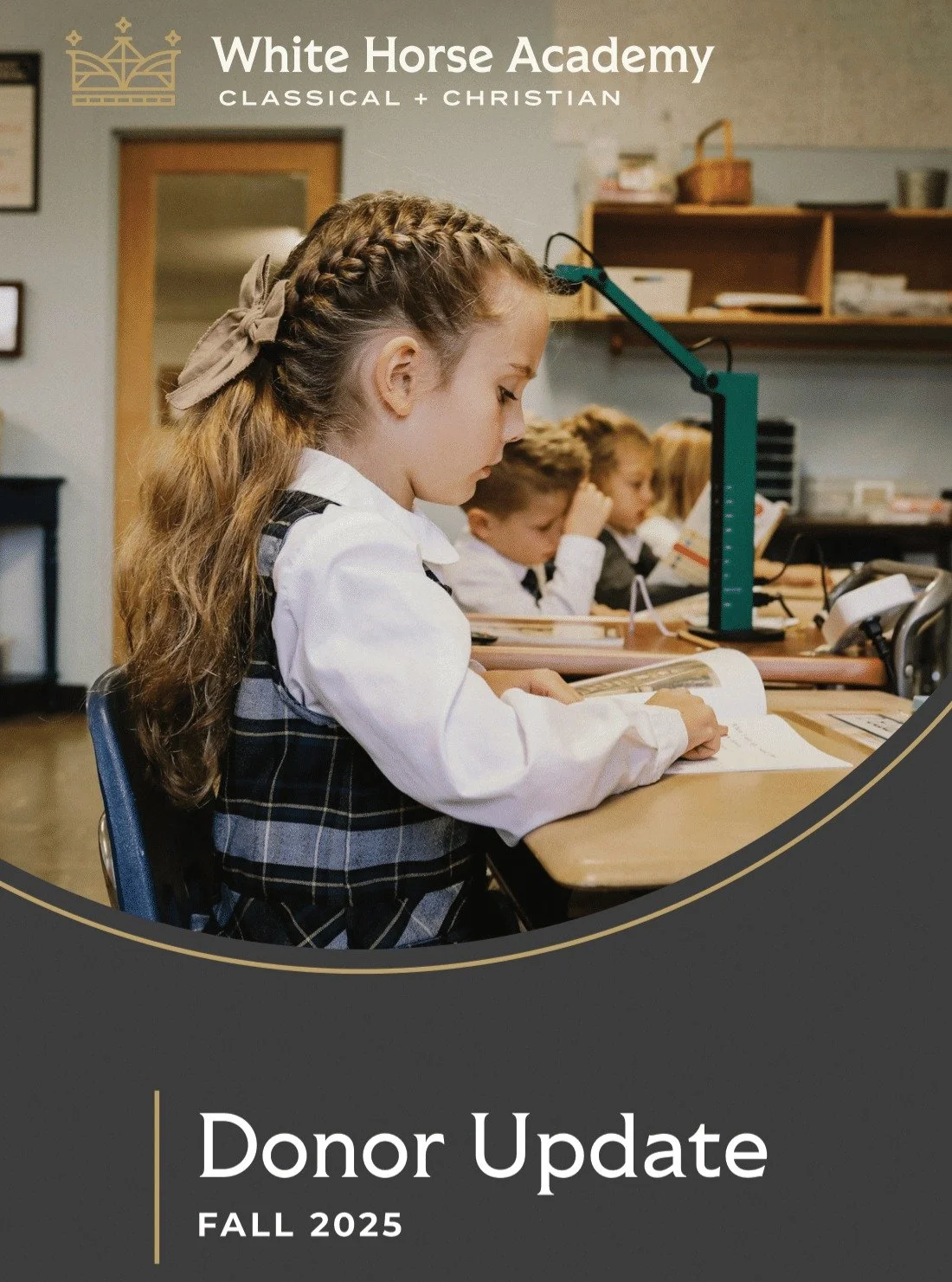 If you haven't made all of your charitable contributions for this year, there's still time to invest in White Horse Academy to help us raise faithful Christian cultural leaders.

Your tax deductible gift today will help us partner with parents as we 