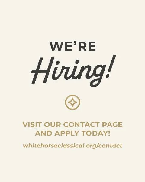 Exciting news from White Horse! 🐎✨
Our school is growing to K-7 next school year, which means we're expanding our amazing team! We are hiring two Lower Elementary Teachers (K-3) for our half-day program. If you love working with young learners in a 