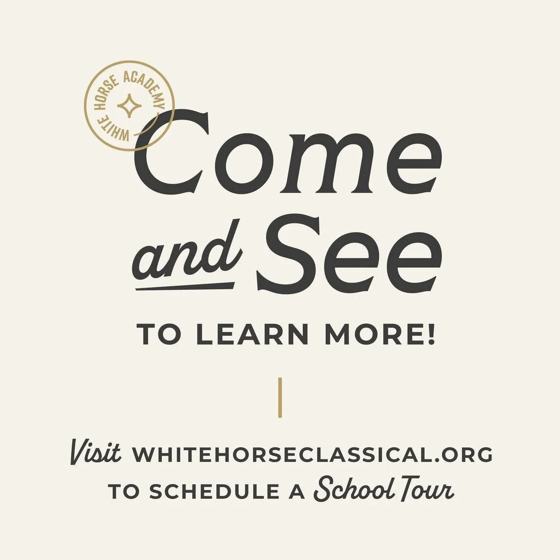 Thanks to everyone who attended our K-7 Open House last week! 
If you weren't able to make it, but are still interested in learning more about White Horse, you can come and visit on a private tour.  We'd love to speak with you and share our vision fo