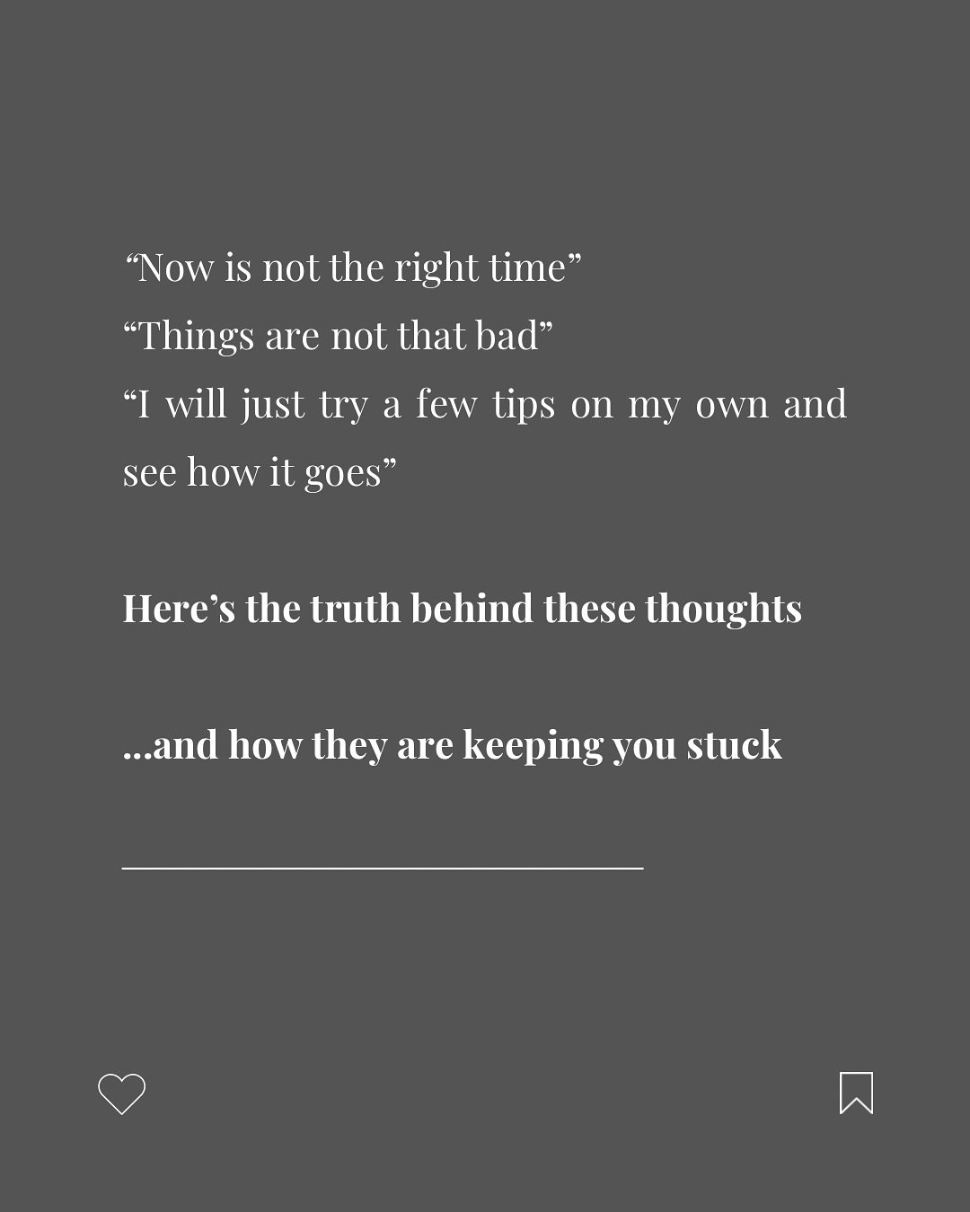 You save the IG post 
Take a screenshot of the article 
Write down a few tips from the podcast you just listened to 

In that moment you feel lit up, and like you have found the answer 

But a few weeks later you realise nothing has changed&hellip; 
