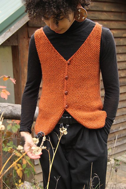 Carnelian sweater vest by Lauren of Mother of Purl