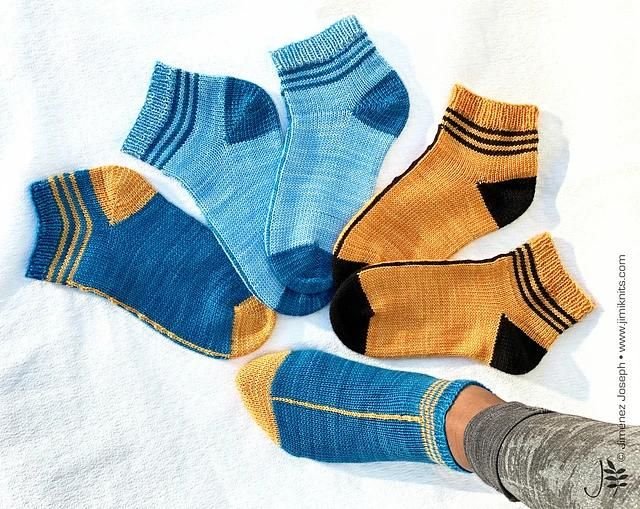 InLine socks by Jimenez of Jimi Knits