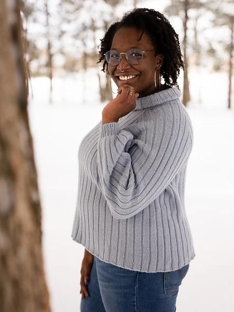 Ribbed for your pleasure sweater by Symone of Wanderful Knits