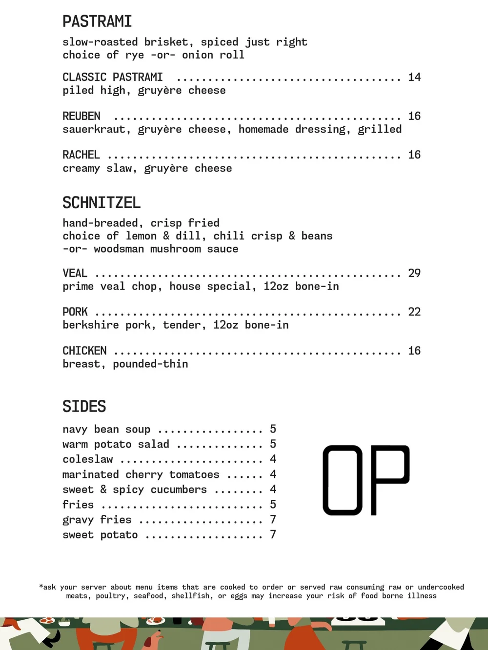 food & drinks — Oak Parker