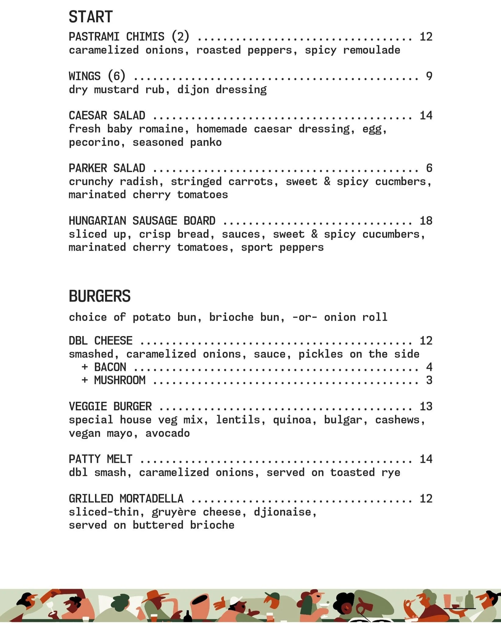 food & drinks — Oak Parker