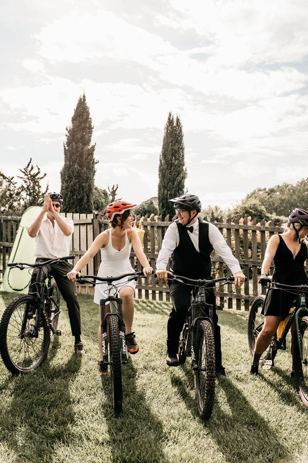 Ready .... set.... ride.... Trisha &amp; David found Moore's Springs Manor while they were out mountain biking and instantly fell in love. The energy when they sent it with their family and friends after their ceremony still gives me goosebumps. 

Tr