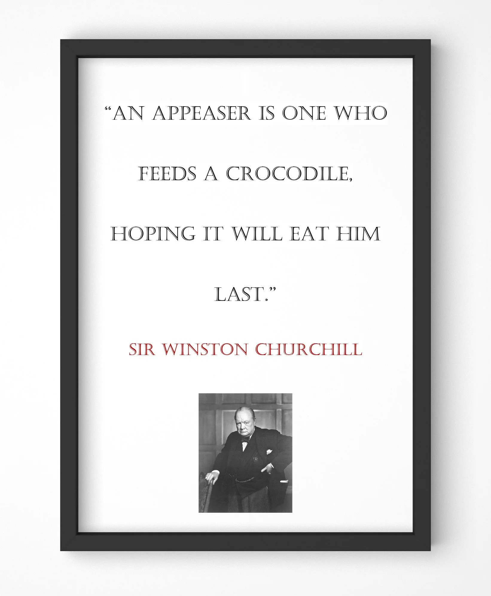 Winston Churchill Quote, Print, Poster, Gift, Wall Art, Decor, Inspirational, Motivational, Art 002