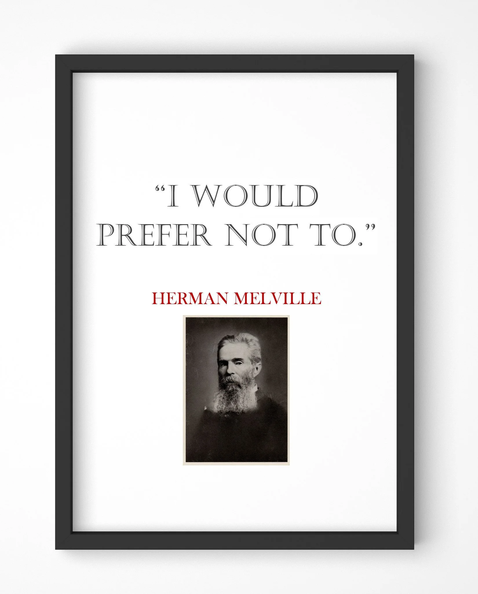 Herman Melville Quote, Print, Poster, Gift, Wall Art, Decor, Inspirational, Motivational, Art 003