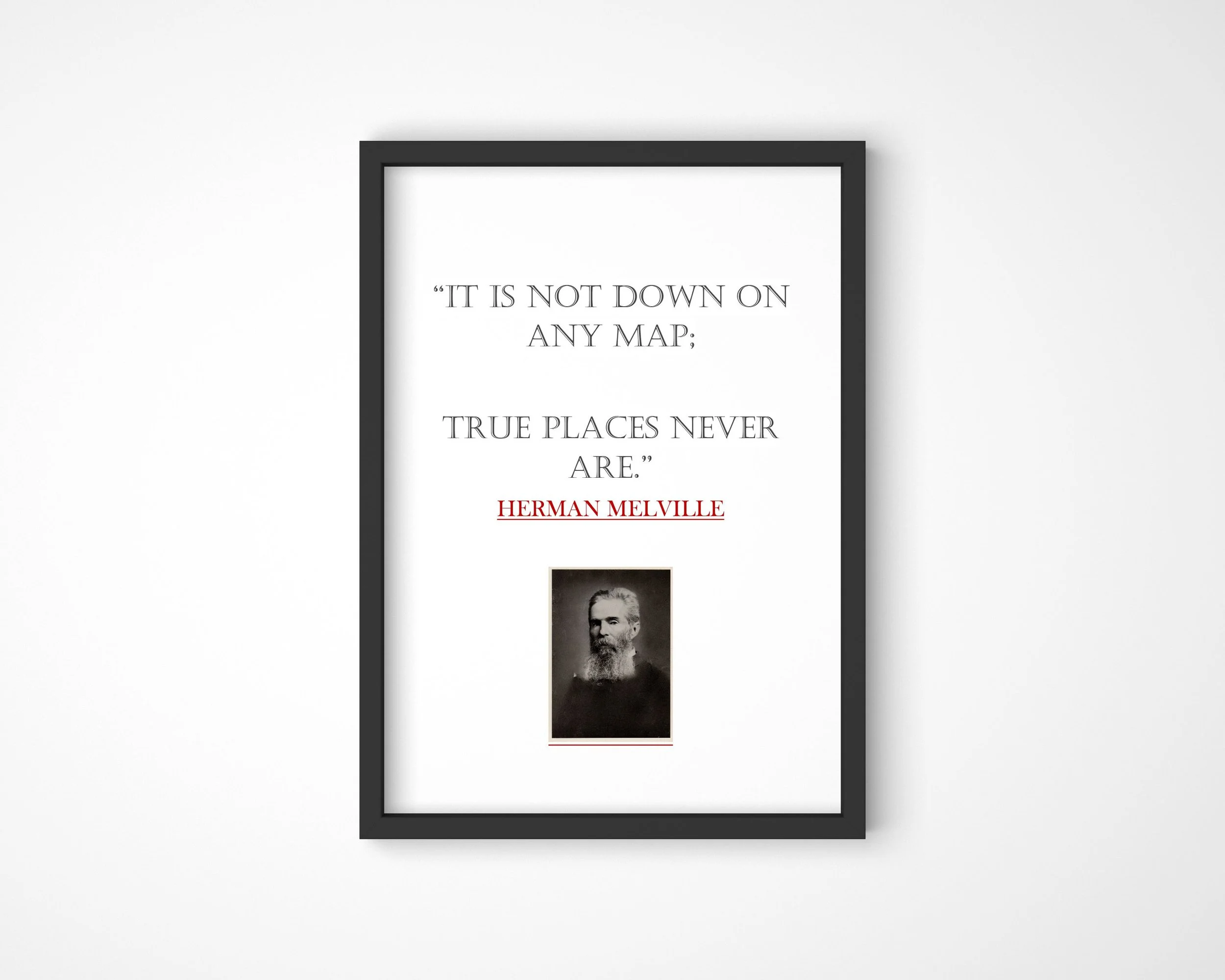 Herman Melville Quote, Print, Poster, Gift, Wall Art, Decor, Inspirational, Motivational, Art 004