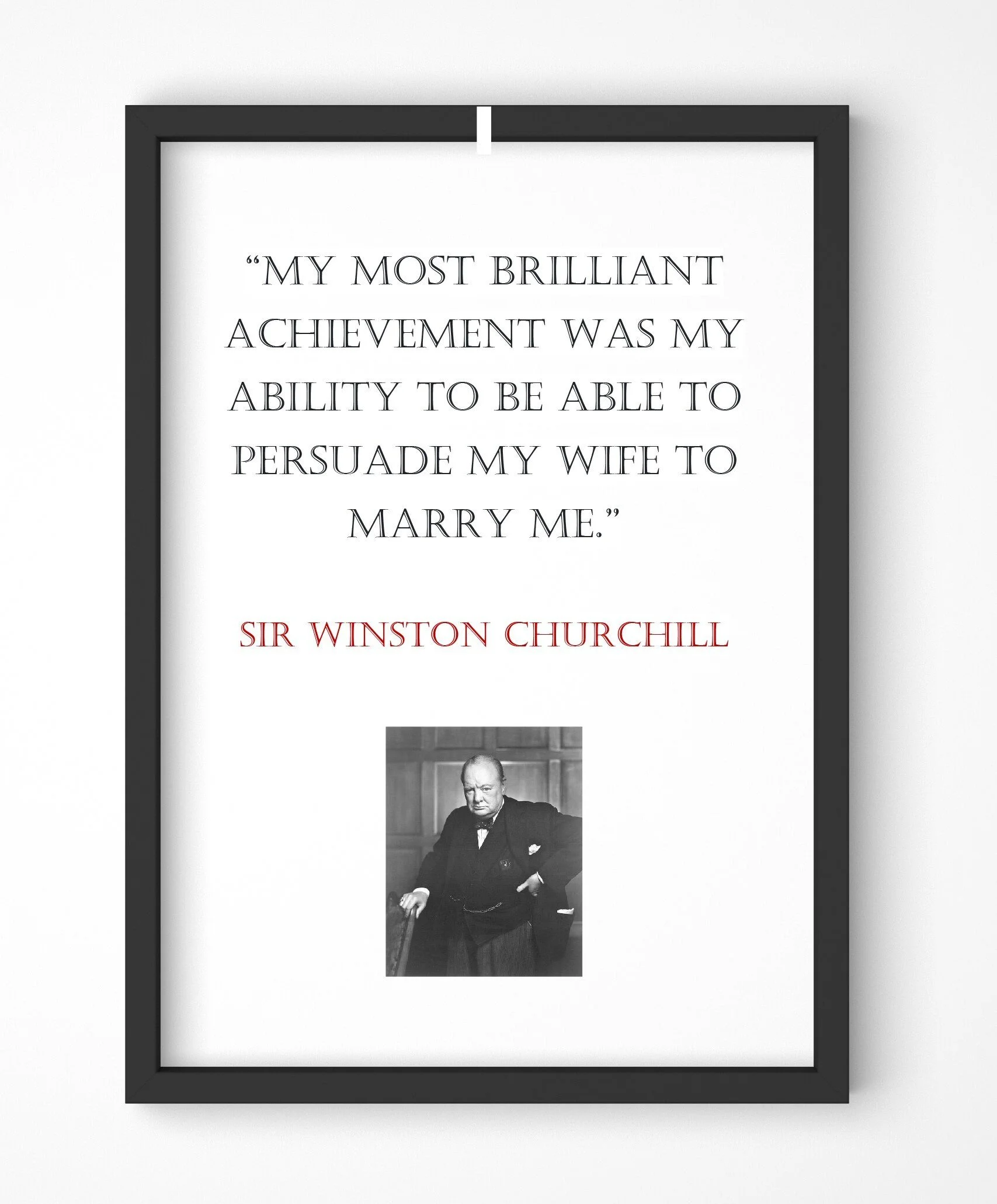 Winston Churchill Quote, Print, Poster, Gift, Wall Art, Decor, Inspirational, Motivational, Art 009