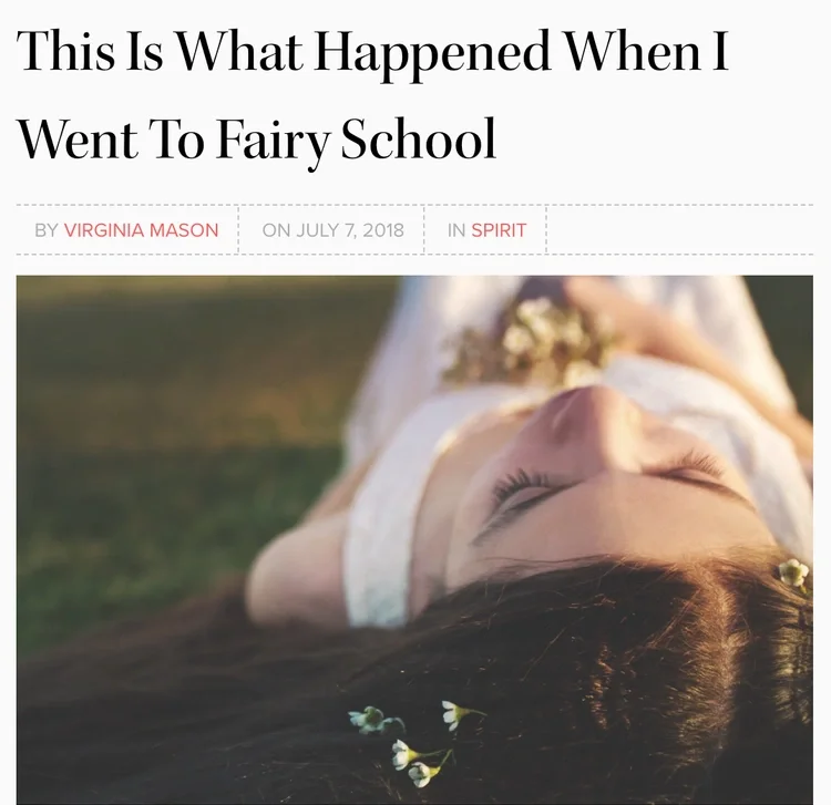 This is what happened when I went to Fairy School