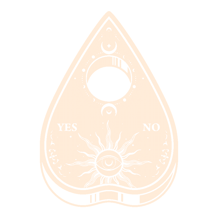 Ouija Board Planchette Pointer wiggles between yes and no