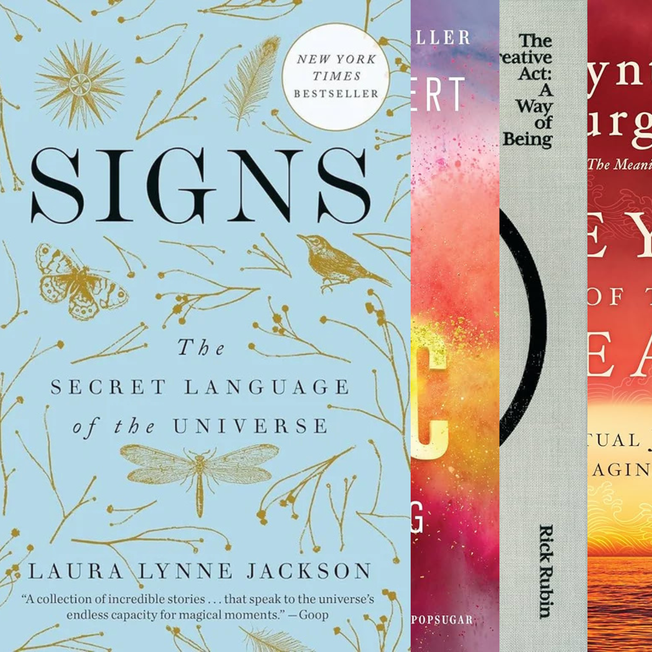 Pictures of Virginia's favorite books exploring real magic