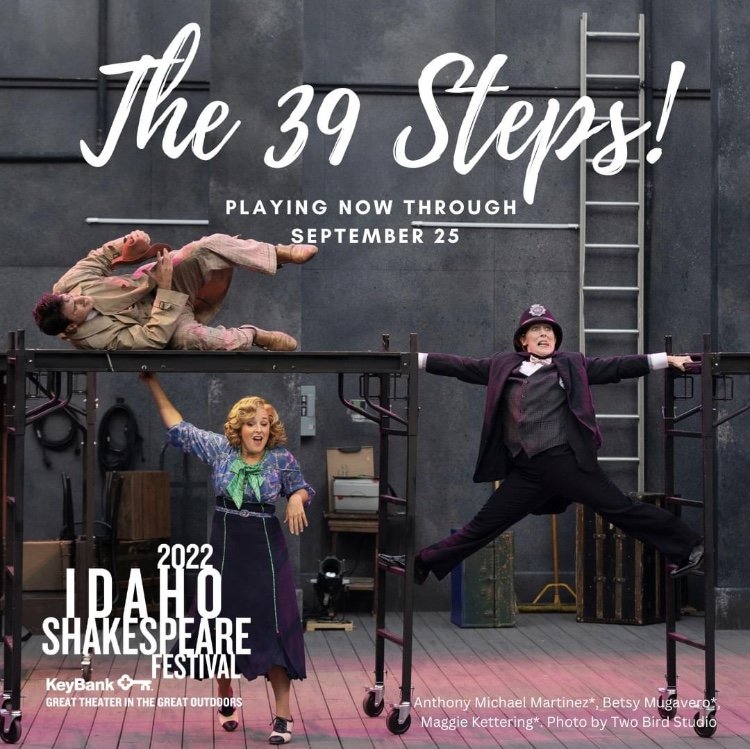 39 Steps/Great Lakes Theater (Pictured) Anthony Michael Martinez, Betsy Mugavero Directed by Jaclyn Miller Photo by Roger Mastroianni