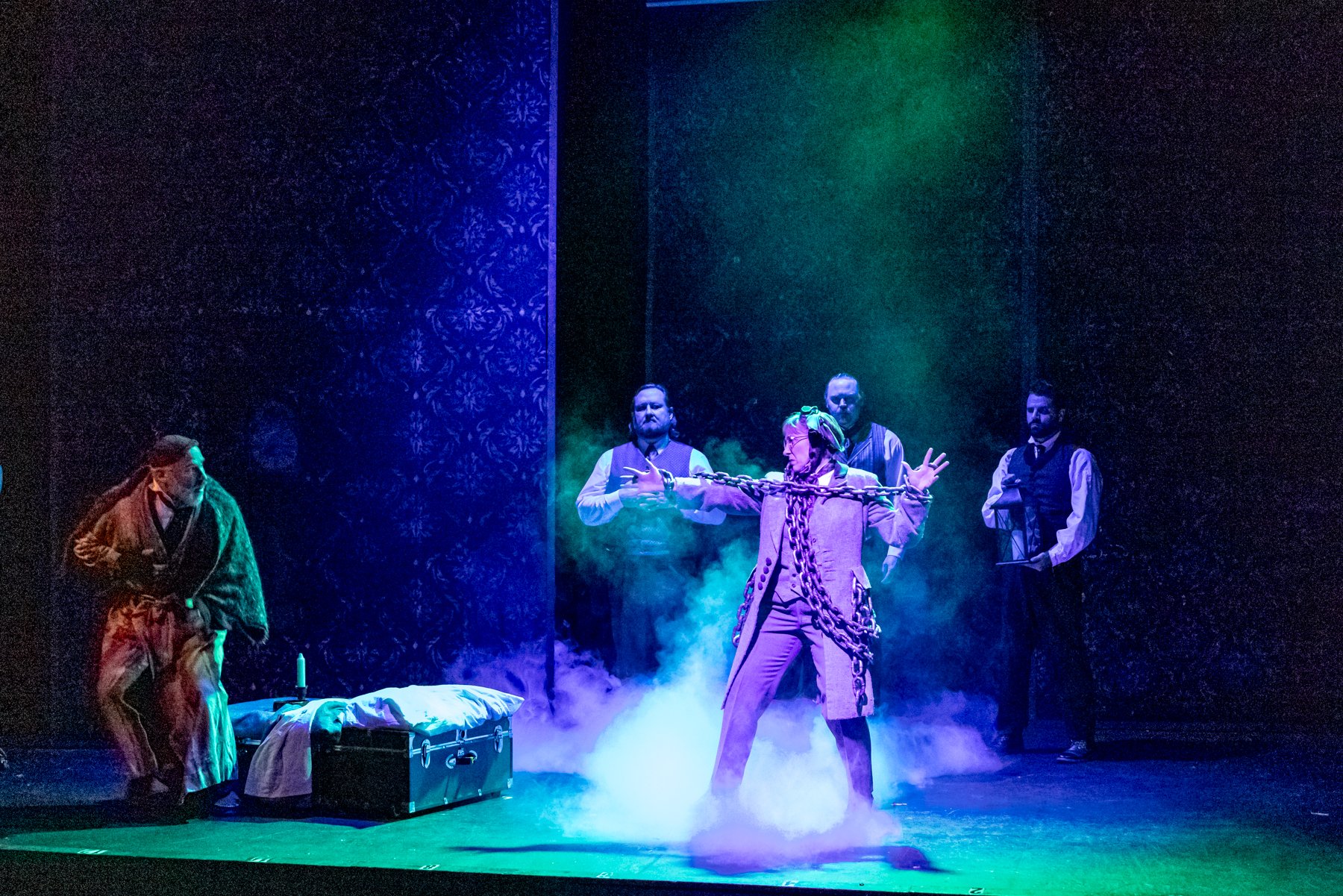 A Christmas Carol/Lean Ensemble (pictured) Michael Hart, Brock Koonce, Jonathan Dyrud, Thomas Azar Directed by Blake White Photo by Thefrenchguy Studio