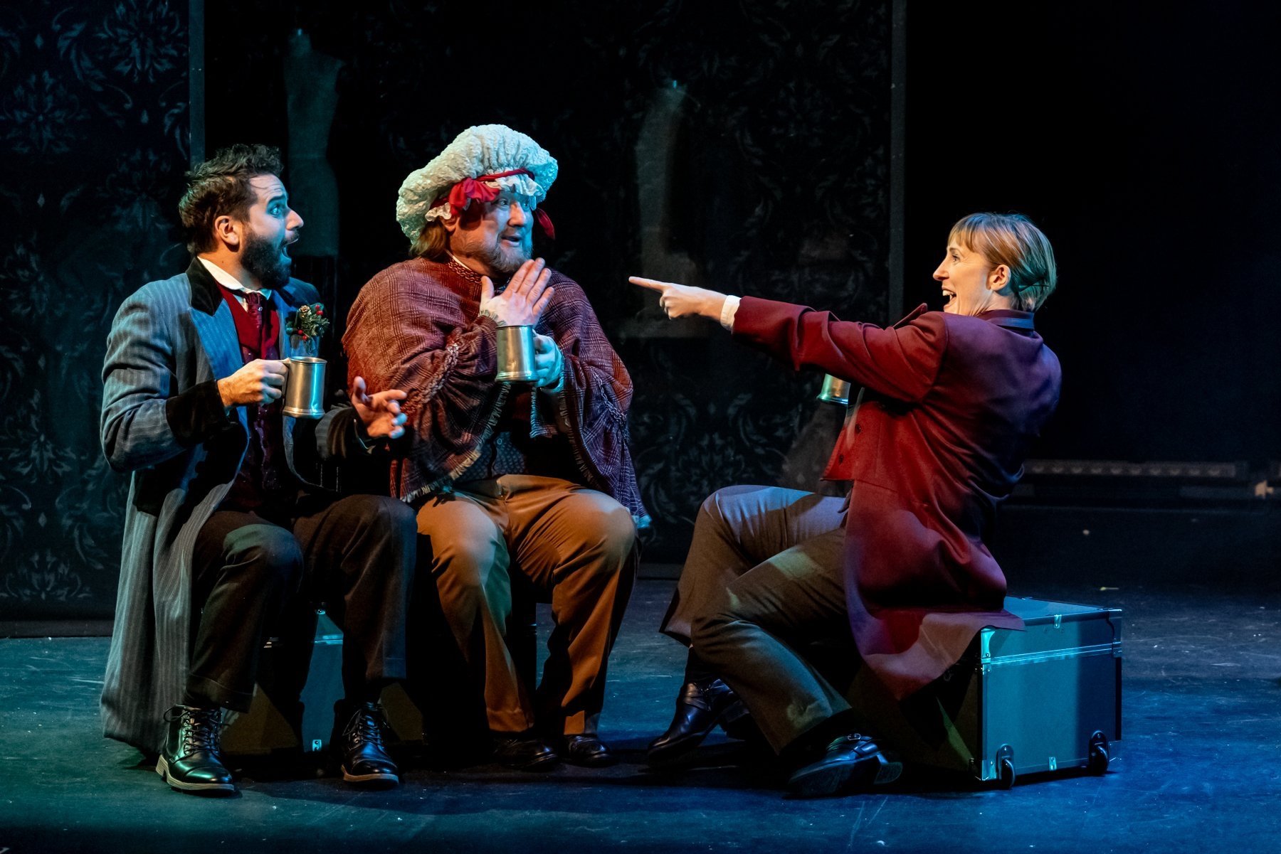 A Christmas Carol/Lean Ensemble (Pictured) Thomas Azar, Brock Koonce Directed by Blake White Photo by Thefrenchguy Studio