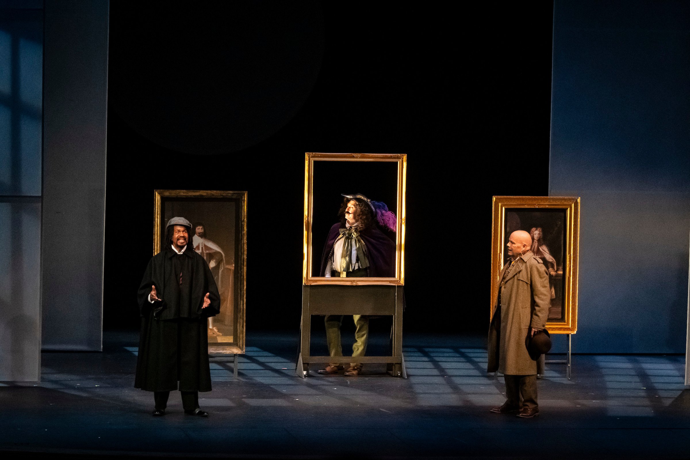 Ken Ludwig's Baskerville/Peninsula Players (Pictured) Alan Gilmore, Eric Damon Smith, Steve Pickering Photo by Len Villano